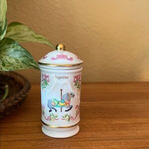 Lenox Porcelain Carousel Carousel Horse Spice Jar - Paprika